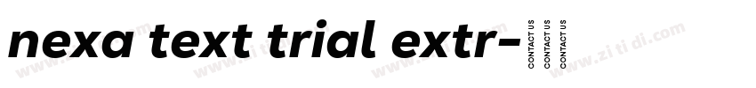 nexa text trial extr字体转换